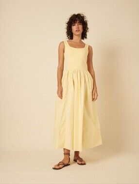 NWT Nobody's Child Butter Yellow Colorado Midi Dress 4